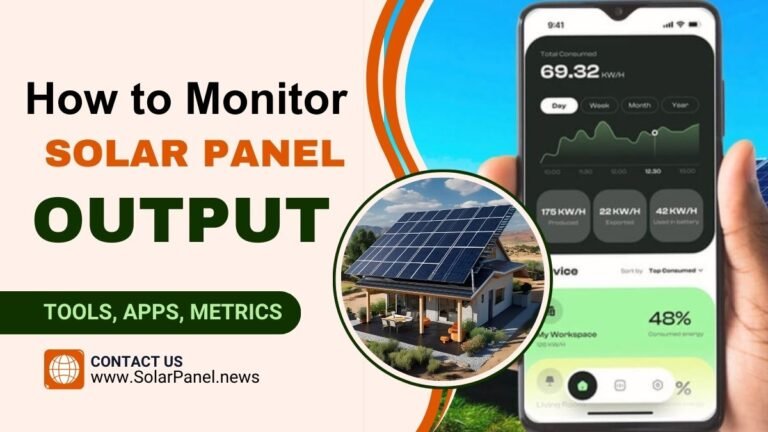 How to Monitor Solar Panel Output (Tools, Apps and Metrics)