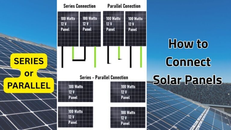 How to connect solar panels in series or parallel illustrated wiring diagrams, solar panels connected with cables on a roof