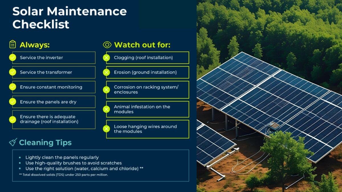 Solar Panel Maintenance Checklist (7 Signs Your System Needs)