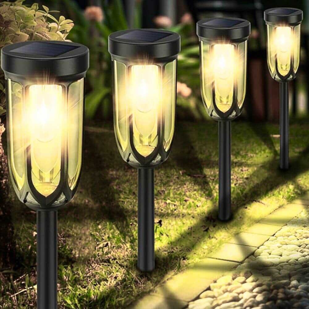 Amazon is selling a ‘Durable’ $40 Solar Pathway Light for just $25, and it’s a ‘Beautiful, Bright, and Built to Last’ 1 installed solar garden lights illuminating the walkway at night