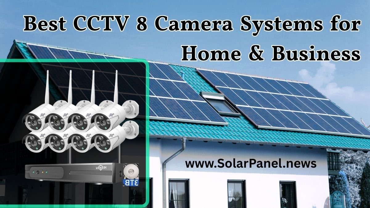 An 8 camera CCTV system monitors a modern home and small business, showing clear surveillance with focus on CCTV 8 camera systems for comprehensive security