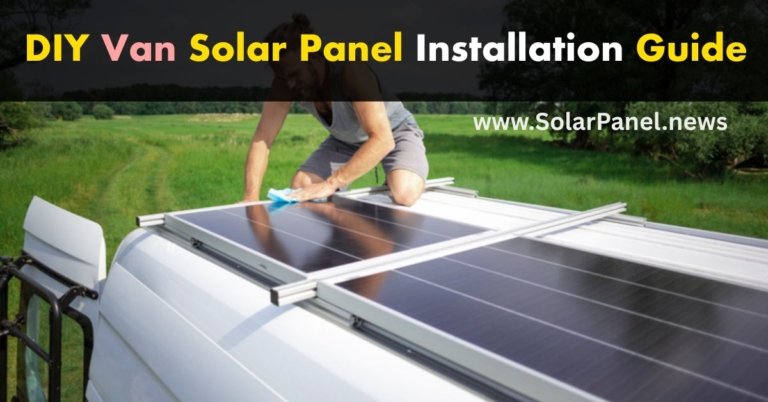 DIY van solar panel installation with a person on a van roof connecting wires