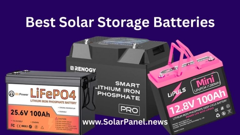 Best solar storage batteries comparison chart for home and off grid power
