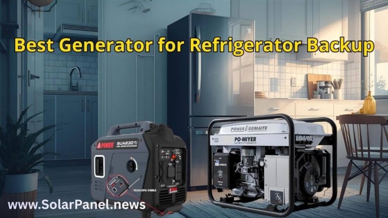 Top generator for inside apartments refrigerator a quiet, portable power station running a modern kitchen refrigerator