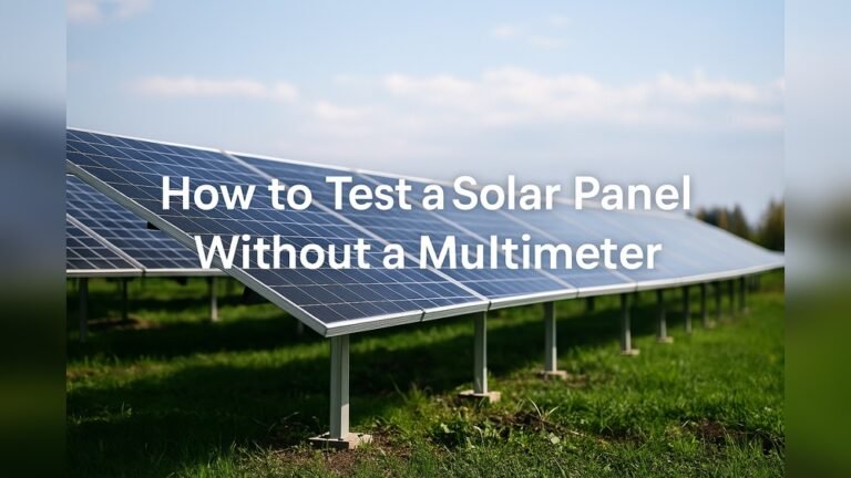 how to test a solar panel without a multimeter.jpg